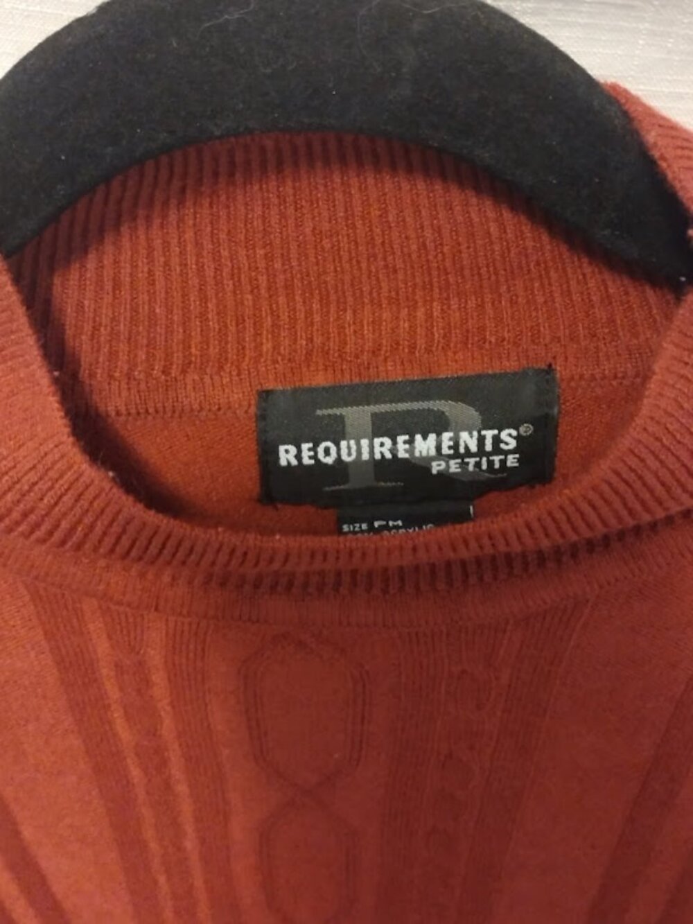 Requirements Petite long sleeve extremely soft sweater
